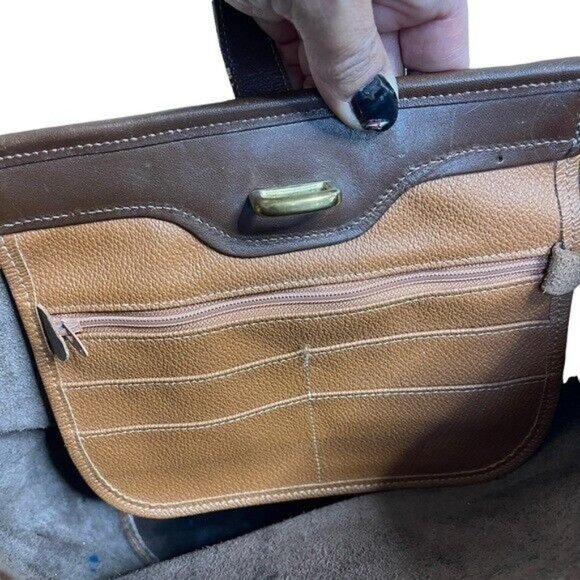 Rare Dooney & Bourke VTG Kelly Brown All Weather Small Bucket Bag. - Picture 6 of 11